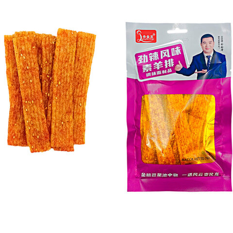 Снеки острые бараньи ребрышки (сиреневая уп)(шк7683320006018) ZD0470 1кор*20бл*5шт, 76гр