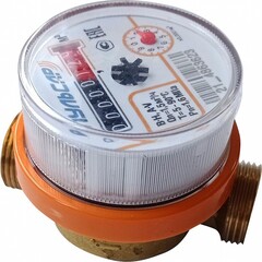 Счётчик воды Пульсар универсальный, Ду-20, 130 мм, 2,5 м3/ч (присоединители в комплекте)