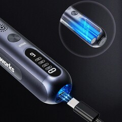 Гравер Greenworks GPT-8VRT 8V с оснасткой (52 шт) аккумуляторный