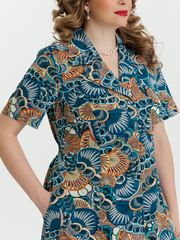 4536 Халат на пуговицах