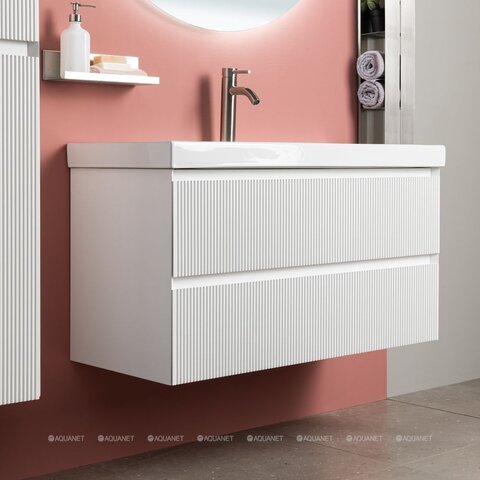 Aquanet 340710 Тумба с раковиной Альтера 100 цв. белый матовый (340710)