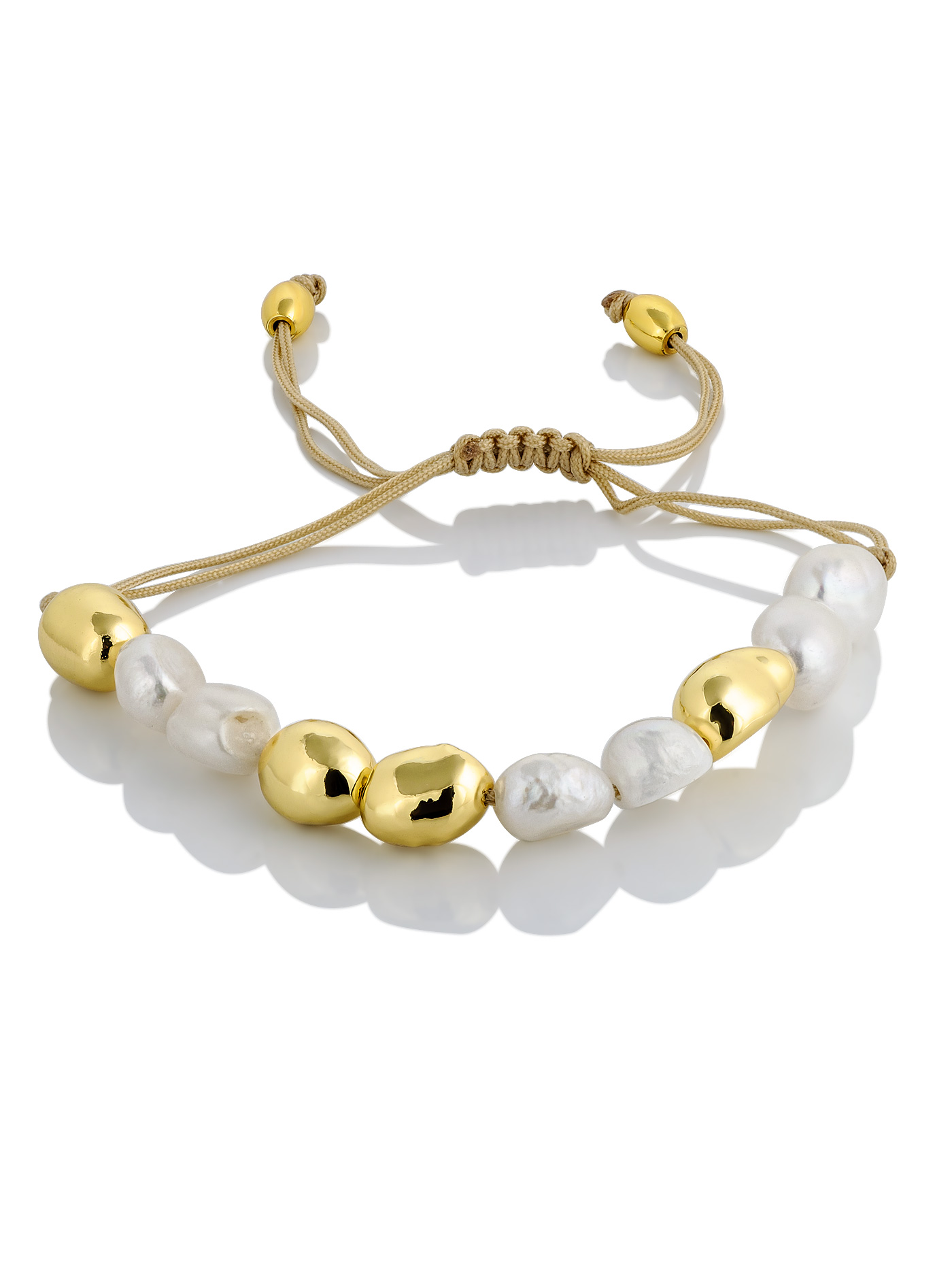 Браслет с натуральным барочным жемчугом