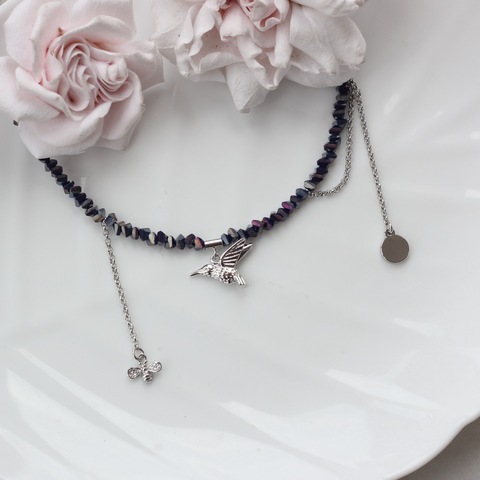 Набор для создания чокера (в серебряном цвете) НАБ025