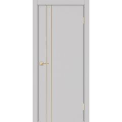 Купить Межкомнатная дверь экошпон Неаполь 205 пепельный кромка в цвет полотна