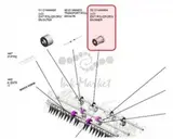 Выходной/выводной ролик, внутренний Ricoh EXIT ROLLER:DRIVEN:INNER для MP C3502-C5502 D1444494