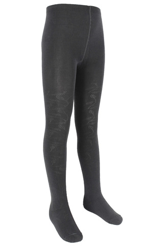 Темно-серые ажурные колготки RuSocks