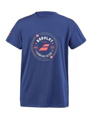 Детская футболка Babolat Exercise Graphic Tee Boy - estate blue