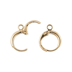 "Zlatka" Швензы FMK-H08 11.5 х 15 мм 2 шт под золото