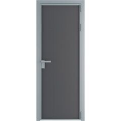Алюминиевая дверь 1AP серебро графит элегант