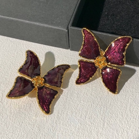 Серьги клипсы YSL