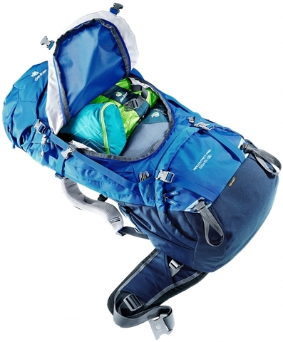 Картинка рюкзак туристический Deuter Aircontact Pro 55+15 SL Ocean-Midnight - 4