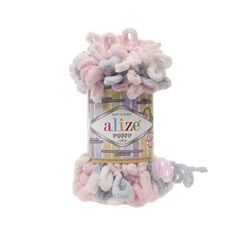 Пряжа Alize Puffy Color цвет 5864