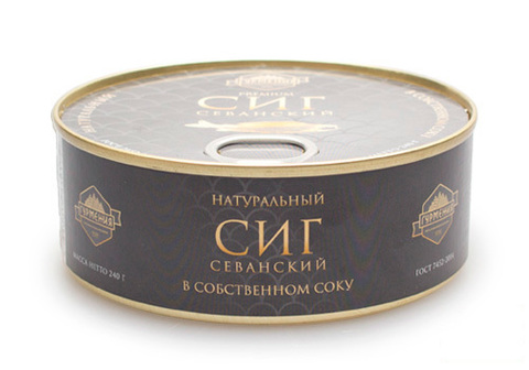 Сиг севанский в собственном соку, 240г
