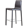 Полубарный стул Barrie 65 см коричневая кожа