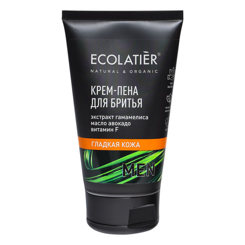 Ecolatier MAN Крем-пена для бритья Гладкая кожа, 150мл