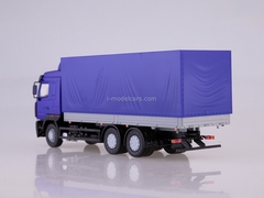 MAZ-6312 flatbed with awning blue-gray 1:43 AutoHistory