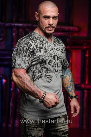 Xtreme Couture | Футболка мужская HECTOR X1834I от Affliction правый бок