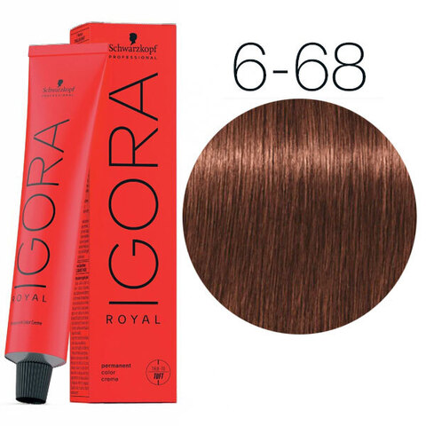 Schwarzkopf Igora Royal New 6-68 (Темный русый шоколадный красный) - Краска для волос