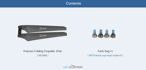 Пропеллер полимерный складной MF 1806 T-Motor (пара)