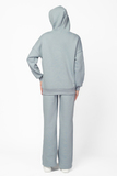 Утепленный спортивный костюм для беременных и кормящих 15152 голубой туман