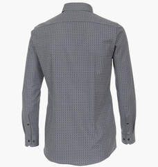 Сорочка мужская Venti Body Fit 123955700-100 из джерси с серо-бирюзовым принтом