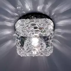 Светильник встраиваемый 35W лампа G9 прозрачный хром Feron 185JD в интернет-магазине ЯрТехника