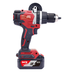 Дрель-шуруповерт аккум бесщеточная ударная DCK KDJZ03-13, 18В 2*4А/ч, 120Нм кейс