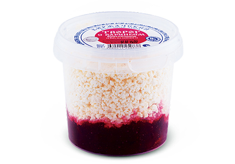 Творог с вареньем брусничным "КМЗ", 270г