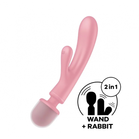 Вибратор-массажер Satisfyer Triple Lover розовый