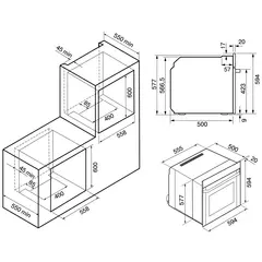 Встраиваемый духовой шкаф Krona ADRIANO 60 BL G2