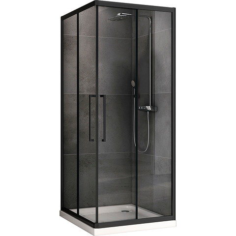 Abber Schwarzer Diamant AG02080BH Душевой уголок, 80x80x195, цвет: чёрный