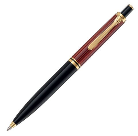Ручка шариковая Pelikan Souverän® K400 Black and Red GT (904995)
