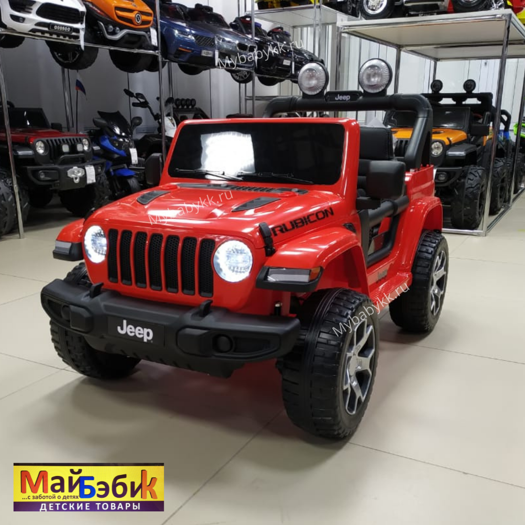 Электромобиль Джип Jeep Rubicon DK-JWR555 Красный с пультом управления –  купить во Владимире по низкой цене | Интернет-магазин «МайБэбиК»