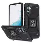 Противоударный чехол Strong Armour Case с кольцом для Samsung Galaxy A34 (Черный)