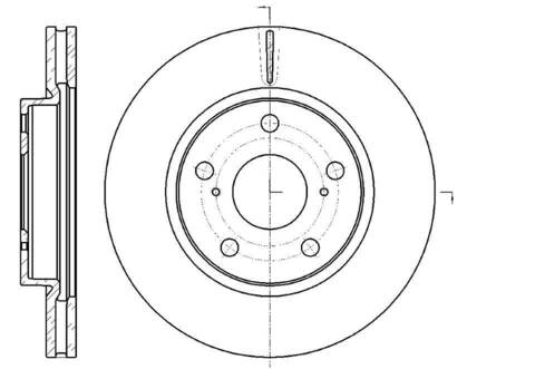 Диск тормозной вентилируемый G-brake  GR-20666