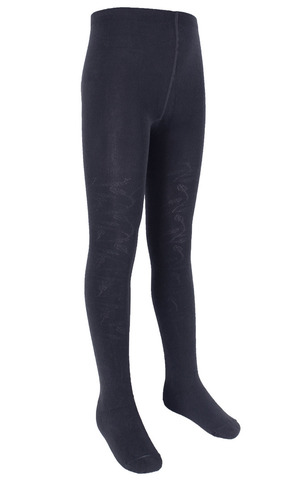 Детские темно-синие ажурные колготки RuSocks