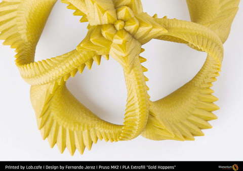 Пластик для 3D-принтера Fillamentum PLA Extrafill Gold Happens
