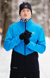 Элитный утеплённый лыжный костюм Nordski Pro Light Blue/Black мужской