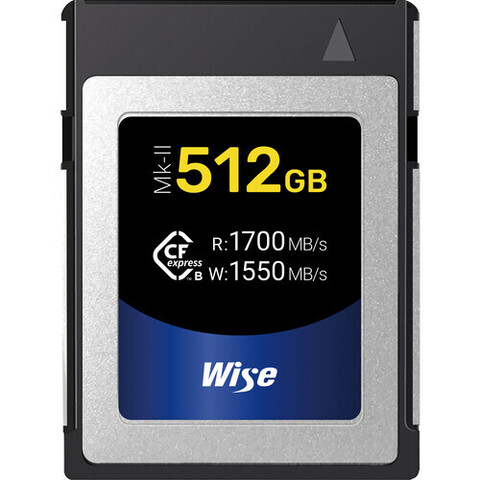 Карта памяти Wise Cfexpress B 512GB CFX-B Mark II 1700/1550/850 MB/s