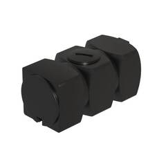 Ёмкость К 500 л. горизонтальная чёрная Ирпласт прямоугольная 500 л.(1450x650x650см;черный) - арт.560877