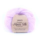 Пряжа Drops Brushed Alpaca Silk 12 нежно-розовый
