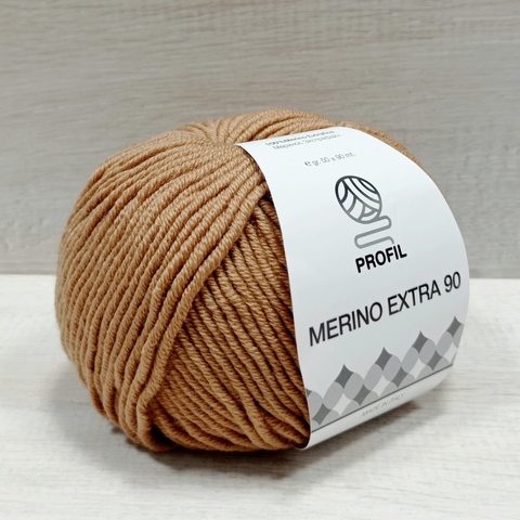 Пряжа Merino Extra 90 (Мерино экстра 90) Светло-коричневый 202