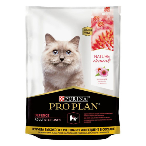 Pro Plan Natur EL сухой корм для стерилизованных кошек (курица) 200г