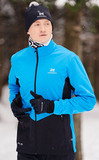 Элитный утеплённый лыжный костюм Nordski Pro Light Blue/Black мужской