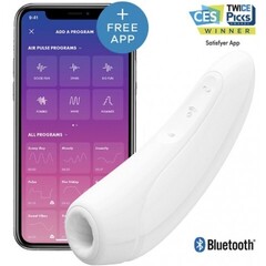Вакуумный клиторальный стимулятор Satisfyer Curvy 1+ (белый)