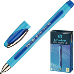 Ручка шариковая одноразовая Schneider Memo синяя (толщина линии 0.8 мм)