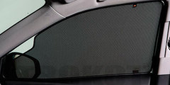 Каркасные автошторки на магнитах для Hyundai Elantra 3 (XD) (2000-2010) Седан. Комплект на передние двери с вырезами под курение с 2 сторон
