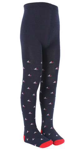 Синие колготки с парусниками RuSocks