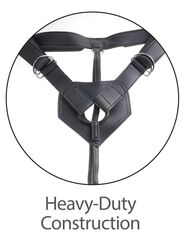 Кофейный страпон Strap-on Harness Cock - 15,2 см. - 