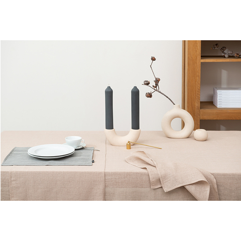 Свеча декоративная Tkano Edge 25.5см графитовая